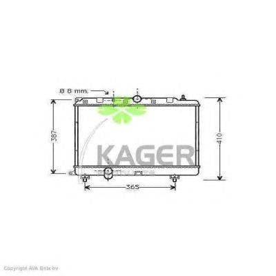 Радиатор, охлаждение двигателя KAGER 31-0088