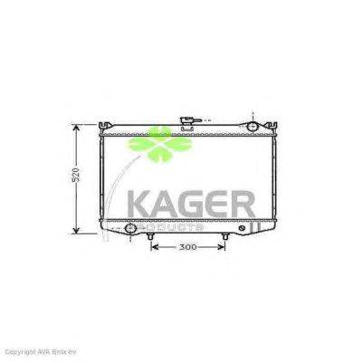 Радиатор, охлаждение двигателя KAGER 31-0227