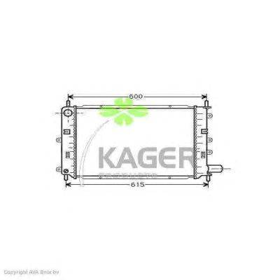 Радиатор, охлаждение двигателя KAGER 310316