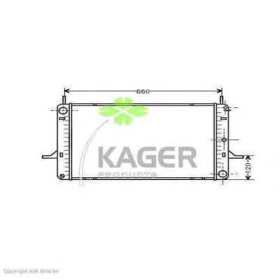 Радиатор, охлаждение двигателя KAGER 31-0333