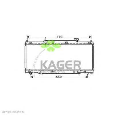 Радиатор, охлаждение двигателя KAGER 31-0509