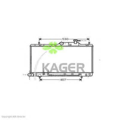 Радиатор, охлаждение двигателя KAGER 310522