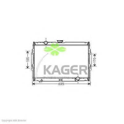 Радиатор, охлаждение двигателя KAGER 31-0527