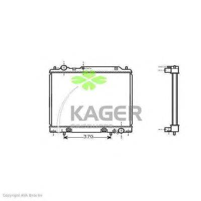 Радиатор, охлаждение двигателя KAGER 31-0691