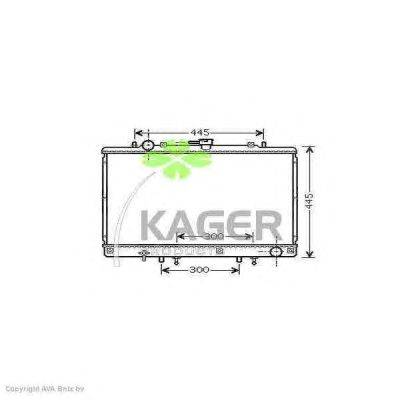 Радиатор, охлаждение двигателя KAGER 31-0695