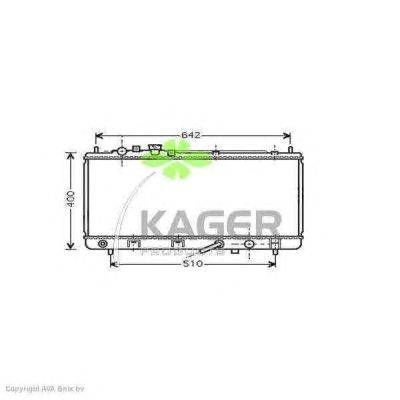 Радиатор, охлаждение двигателя KAGER 31-0733