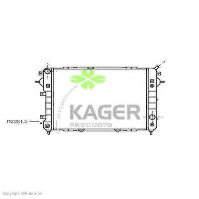 Радиатор, охлаждение двигателя KAGER 310752