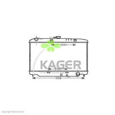 Радиатор, охлаждение двигателя KAGER 31-0766