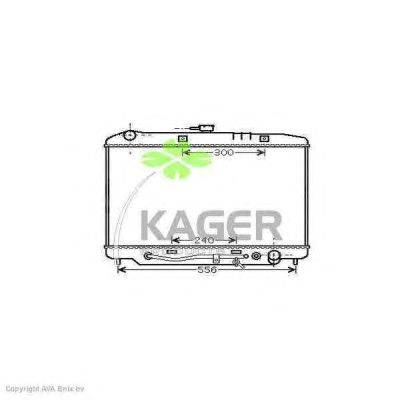 Радиатор, охлаждение двигателя KAGER 310767