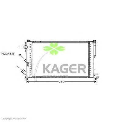Радиатор, охлаждение двигателя KAGER 31-0941