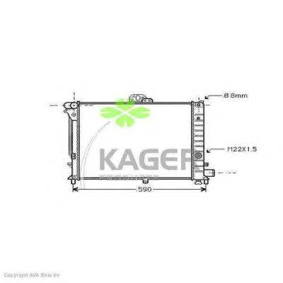 Радиатор, охлаждение двигателя KAGER 31-1003