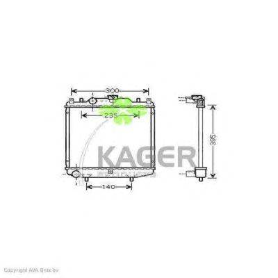 Радиатор, охлаждение двигателя KAGER 31-1054