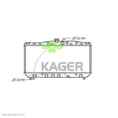 Радиатор, охлаждение двигателя KAGER 31-1074