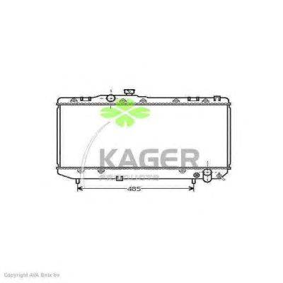 Радиатор, охлаждение двигателя KAGER 311089