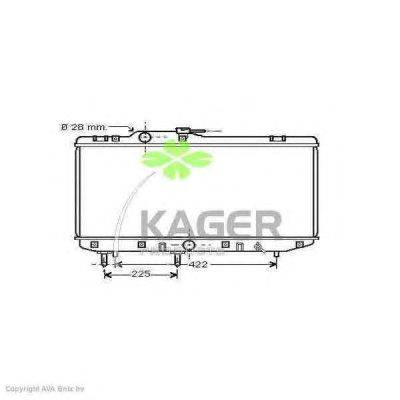 Радиатор, охлаждение двигателя KAGER 31-1096