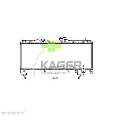 Радиатор, охлаждение двигателя KAGER 31-1099