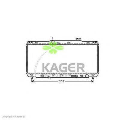 Радиатор, охлаждение двигателя KAGER 31-1103