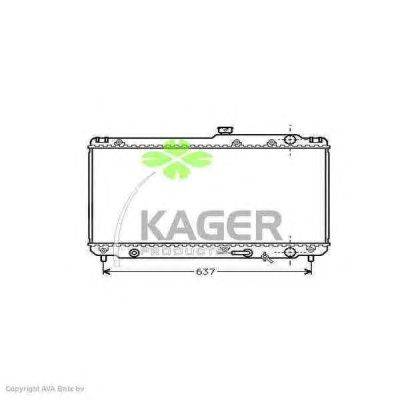 Радиатор, охлаждение двигателя KAGER 31-1104