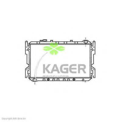 Радиатор, охлаждение двигателя KAGER 311609