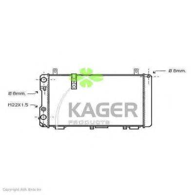 Радиатор, охлаждение двигателя KAGER 31-2118