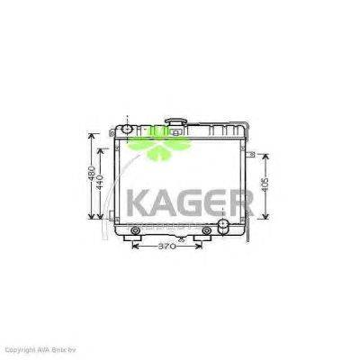 Радиатор, охлаждение двигателя KAGER 31-2359