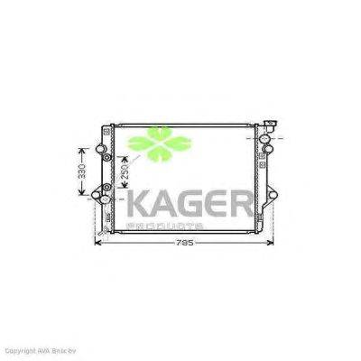 Радиатор, охлаждение двигателя KAGER 31-2536