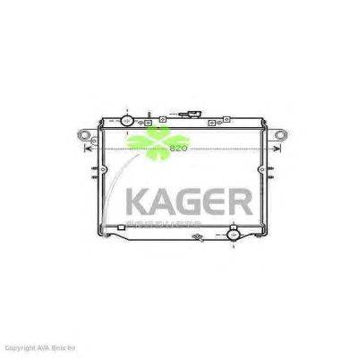Радиатор, охлаждение двигателя KAGER 31-2540