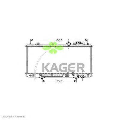 Радиатор, охлаждение двигателя KAGER 31-2557