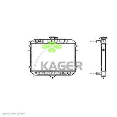 Радиатор, охлаждение двигателя KAGER 31-3022