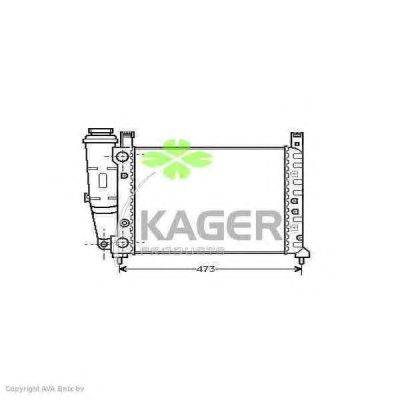 Радиатор, охлаждение двигателя KAGER 31-3053