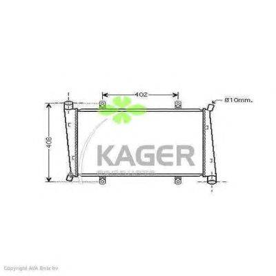 Радиатор, охлаждение двигателя KAGER 31-3102