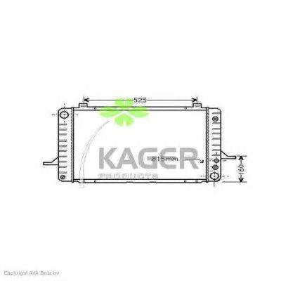 Радиатор, охлаждение двигателя KAGER 31-3178