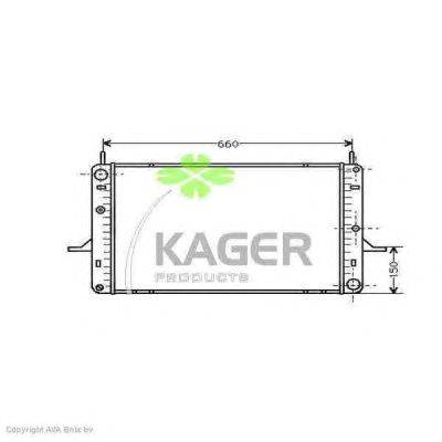Радиатор, охлаждение двигателя KAGER 31-3191