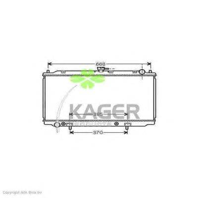 Радиатор, охлаждение двигателя KAGER 313371