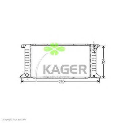 Радиатор, охлаждение двигателя KAGER 31-3424