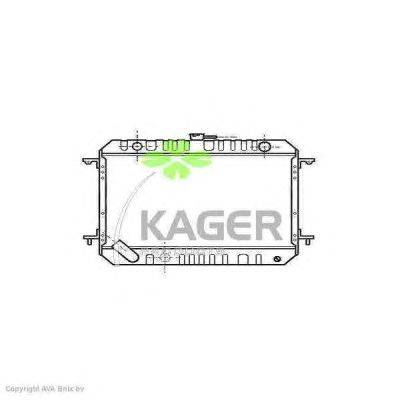 Радиатор, охлаждение двигателя KAGER 313454