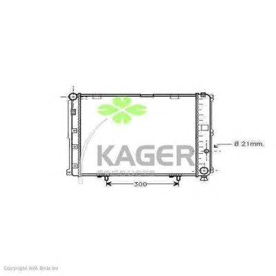 Радиатор, охлаждение двигателя KAGER 31-3543