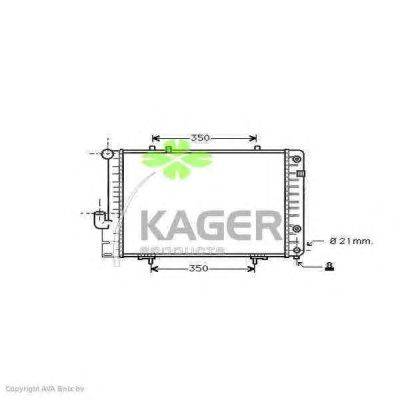 Радиатор, охлаждение двигателя KAGER 313561