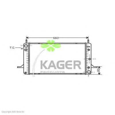Радиатор, охлаждение двигателя KAGER 31-3651