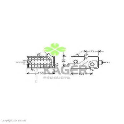 масляный радиатор, двигательное масло KAGER 313679
