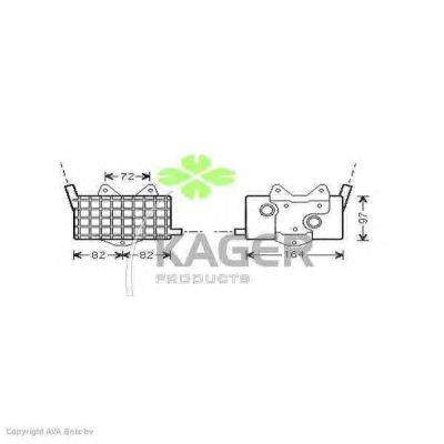 масляный радиатор, двигательное масло KAGER 31-3822