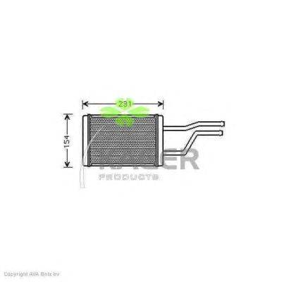 Теплообменник, отопление салона KAGER 320126