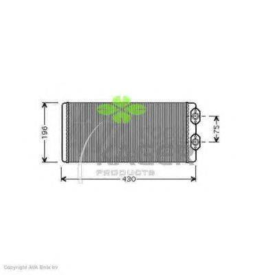 Теплообменник, отопление салона KAGER 32-0268