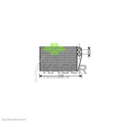 Теплообменник, отопление салона KAGER 32-0367