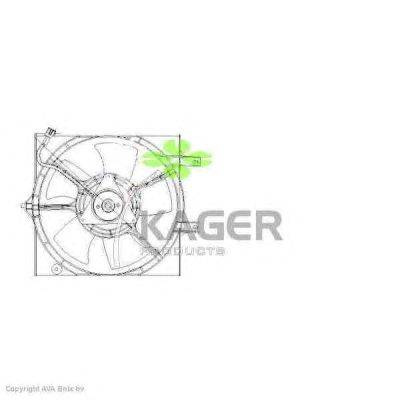 Вентилятор, охлаждение двигателя KAGER 32-2074