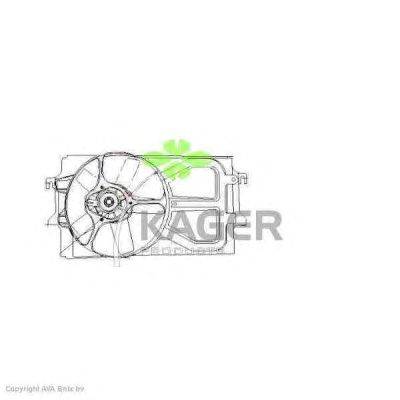 Вентилятор, охлаждение двигателя KAGER 32-2124