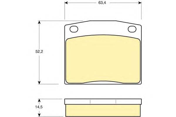 Комплект тормозных колодок, дисковый тормоз GIRLING 6101719