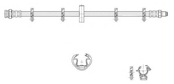 Тормозной шланг KAWE 516982
