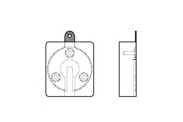 Комплект тормозных колодок, дисковый тормоз KAWE 005900