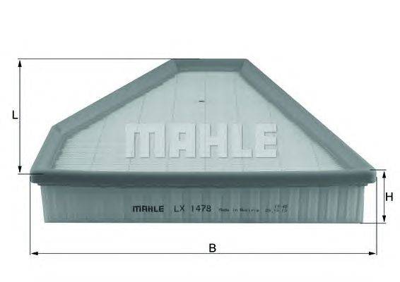Воздушный фильтр MAHLE ORIGINAL LX1478